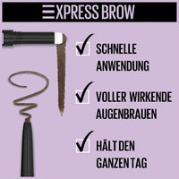 Augenbrauenstift Express Satin Duo 02 Medium Brown, 1 St
