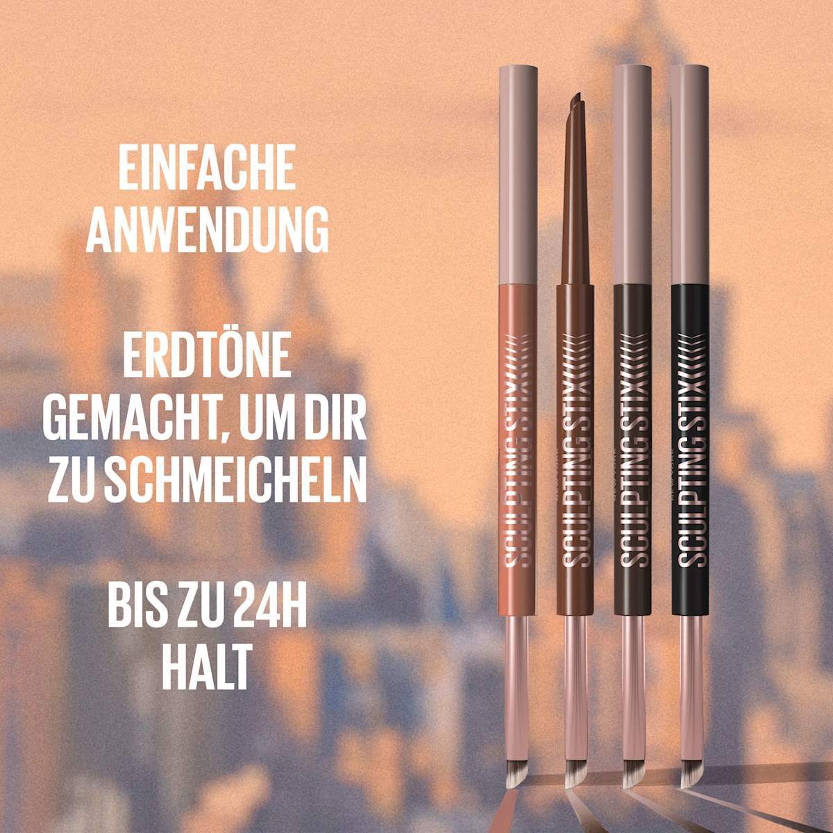 MAYBELLINE NEW YORK Eyeliner 2in1 Sculpting Stix 14 Mocha Contour, 1 St