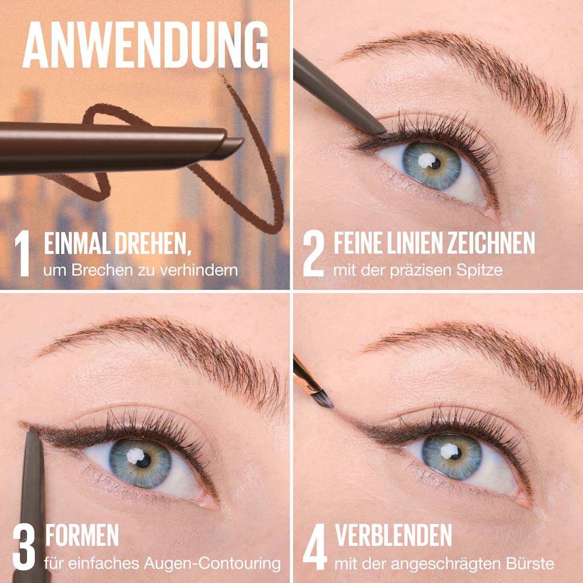MAYBELLINE NEW YORK Eyeliner 2in1 Sculpting Stix 14 Mocha Contour, 1 St