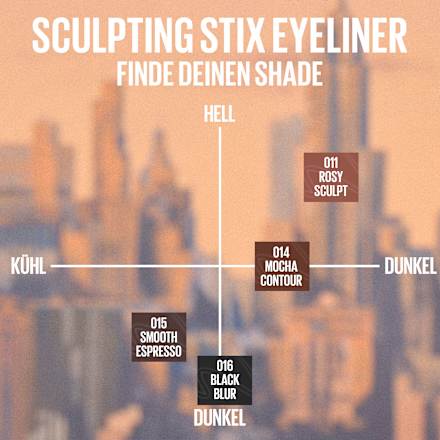 Eyeliner 2in1 Sculpting Stix 16 Black Blur, 1 St