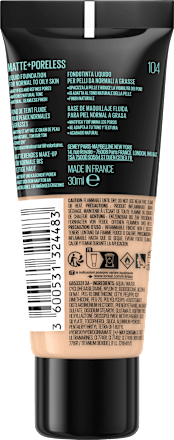 Foundation Fit Me Matte & Poreless 105 Natural Ivory, 30 ml