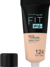 Foundation Fit Me Matte & Poreless 124 Soft Sand, 30 ml
