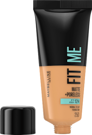 Foundation Fit Me Matte & Poreless 250 Sun Beige, 30 ml