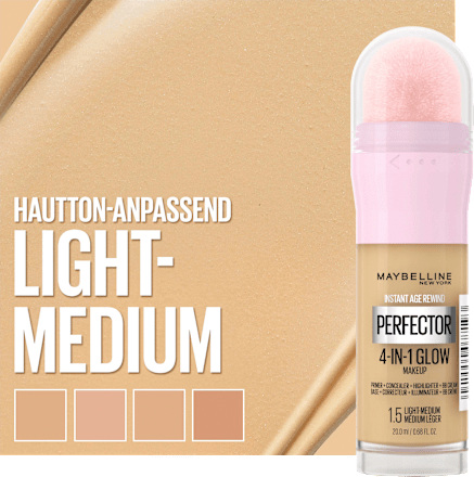 Foundation Instant Perfector Glow 4in1, 1,5 Light Medium, 20 ml