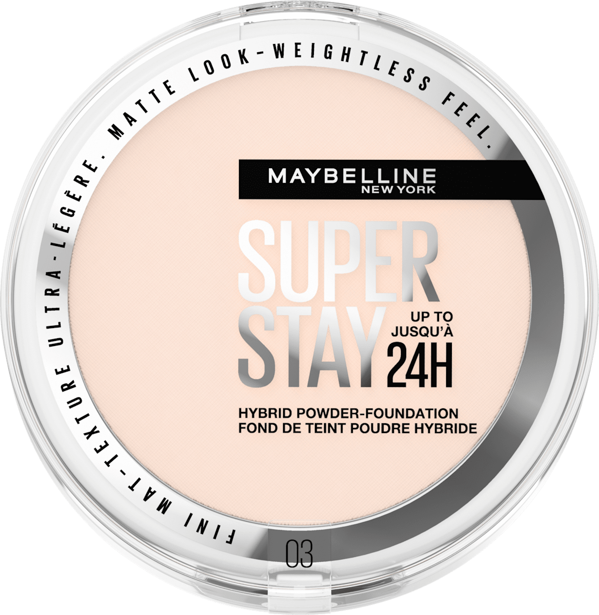 Foundation Puder 24h Super Stay Hybrides 03, 9 g