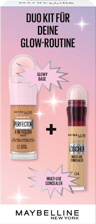Geschenkset 4-in-1 Instant Perfector Glow 02 Medium & Concealer Instant Anti-Age Löscher 04 Honey 2tlg, 1 St