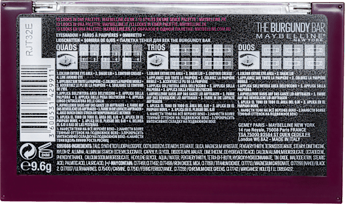 Lidschatten Palette 04 Burgundy Bar, 10 g