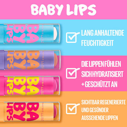 Lippenbalsam Babylips Pink Punch LSF 20, 4,8 g