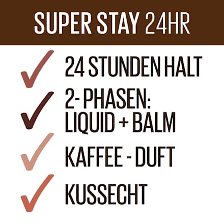 Lippenstift Super Stay 24h 880 Caramel Crush, 5 g