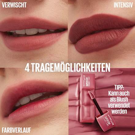 Lippenstift Super Stay Teddy Tint 25 Baby Tee, 5 ml