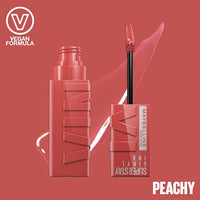 Lipstick Super Stay Vinyl Ink 15 Peachy, 4,2 ml