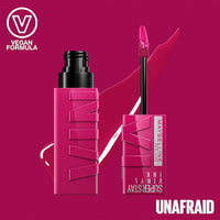 Lippenstift Super Stay Vinyl Ink Pink 170 Mashup Unafraid, 4,2 ml MAYBELLINE NEW YORK