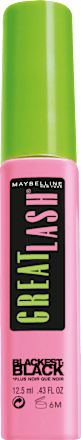 Mascara Great Lash Blackest Black, 12,5 ml