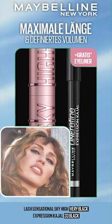 Mascara Set Sky High Very Black & gratis Expression Kajal 33 Black, 1 St