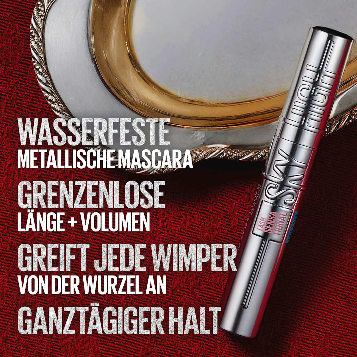 MAYBELLINE NEW YORK Mascara Sky High Silver Chrome, 7,2 ml