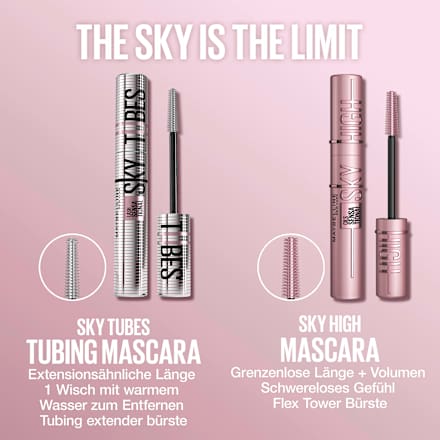 Mascara Sky High Tubes Very Black, 7,2 ml