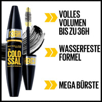 Mascara The Colossal 36H Waterproof Longwear Black, 10 ml