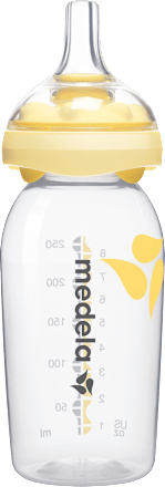 Babyflasche mit Calma-Trinksauger, gelb, 0-6 Monate, 250ml, 1 St Medela