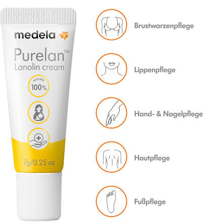Brustwarzencreme Purelan, 7 g
