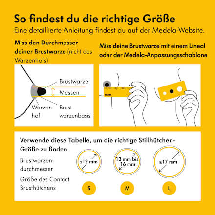 Contact Brusthütchen,  Gr.M, 2 St