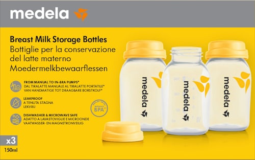 Flaschenset für Muttermilch (je 150ml), 3 St