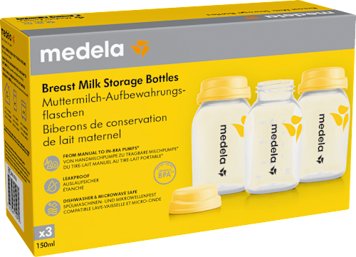 Flaschenset für Muttermilch (je 150ml), 3 St