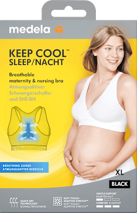 Schwangerschafts- und Still-BH Gr. XL Keep Cool, schwarz, 1 St