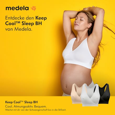 Schwangerschafts- und Still-Bustier Gr. L Keep Cool Sleep, weiß, 1 St