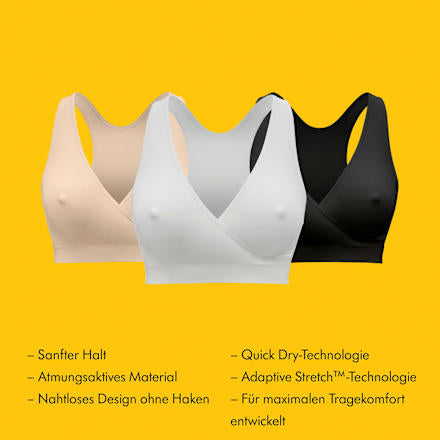 Schwangerschafts- und Still-Bustier Gr. L Keep Cool Sleep, weiß, 1 St