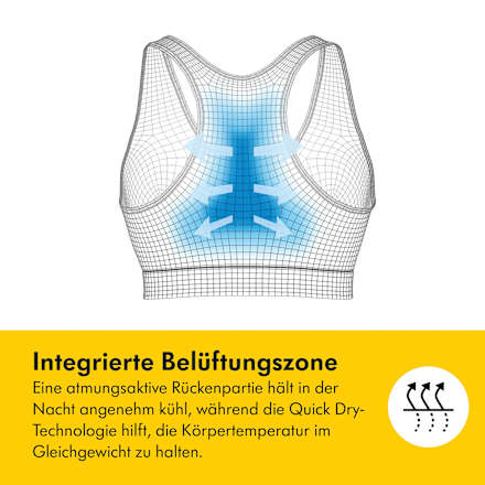 Schwangerschafts- und Still-Bustier Gr. L Keep Cool Sleep, weiß, 1 St