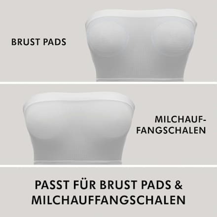 Ultraleichtes Brustband weiß, Gr. S/M, 1 St