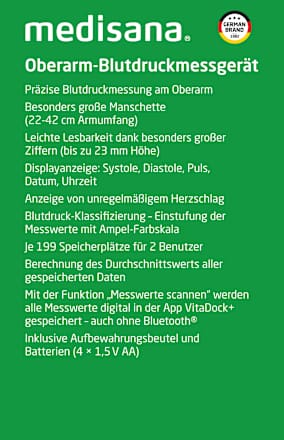 Oberarm-Blutdruckmessgerät A55, 1 St