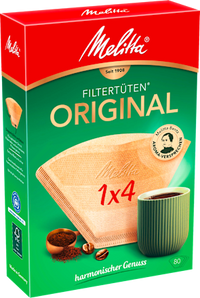 Koffiefilterzakjes Original 1x4 Aroma naturel bruin, 80 stuks