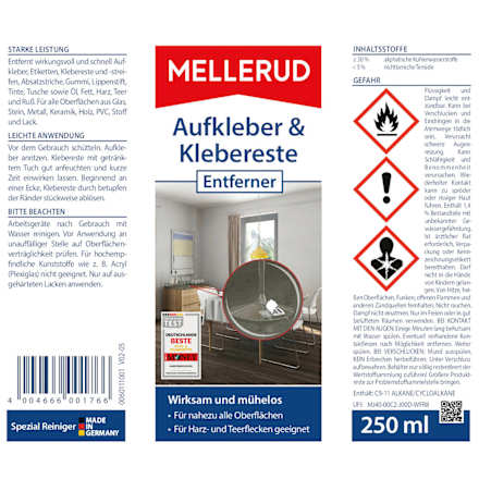 Sticker- en lijmrestenverwijderaar, 250 ml