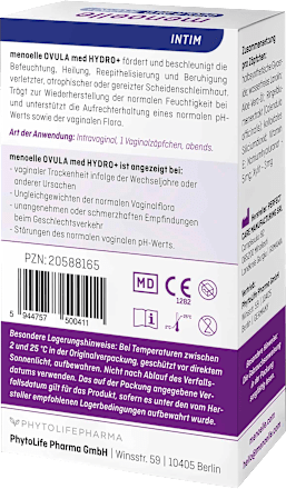 Vaginalzäpfchen Hydro+, 10 St