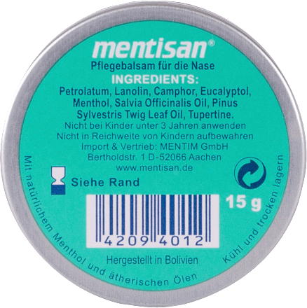 Pflegebalsam für die Nase mit Menthol, 15 g