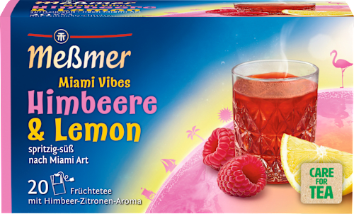 Früchtetee mit Himbeere & Lemon 'Miami Vibes'  (20 x 2,5 g), 50 g