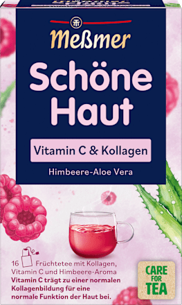 Meßmer Früchtetee, Schöne Haut mit Vitamin C & Kollagen (16 Beutel), 40 g
