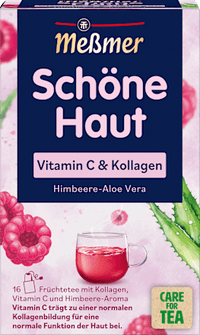 Meßmer Früchtetee, Schöne Haut mit Vitamin C & Kollagen (16 Beutel), 40 g