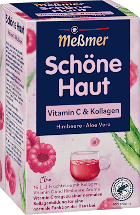 Meßmer Früchtetee, Schöne Haut mit Vitamin C & Kollagen (16 Beutel), 40 g