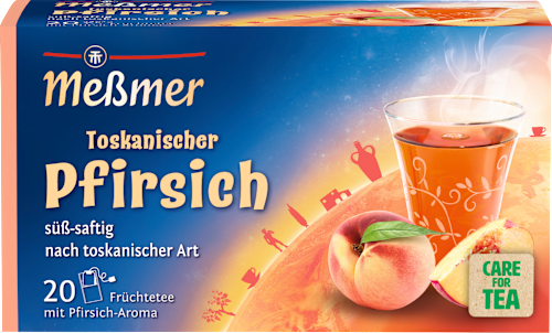 Früchtetee Toskanischer Pfirsich (20 Beutel), 50 g