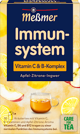 Meßmer Kräutertee, Immunsystem mit Vitamin C & B-Komplex (16 Beutel), 32 g