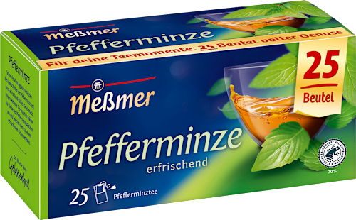 Kruidenthee met pepermunt (25 zakjes), 56,25 g