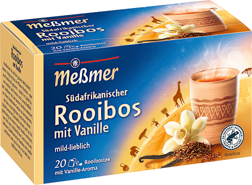 Rooibos thee Zuid-Afrikaanse Rooibos met vanille (20 zakjes), 35 g