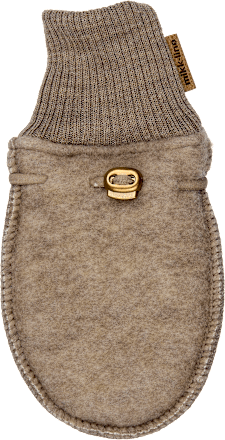 Fäustlinge mit Merinowolle, braun, Gr. 74/80, 1 St