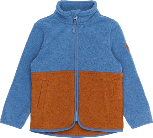 Fleecejacke, blau & braun, Gr. 98/104, 1 St