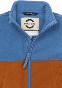 Fleecejacke, blau & braun, Gr. 98/104, 1 St