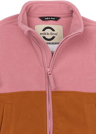 Fleecejacke, rosa & braun, Gr.  98/104, 1 St