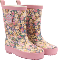 Gummistiefel mit Blumen-Muster, rosa, Gr. 26/27, 1 St