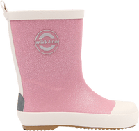 Rubberen laarzen met glitter, roze &amp; beige, maat 28/29, 1 stuk